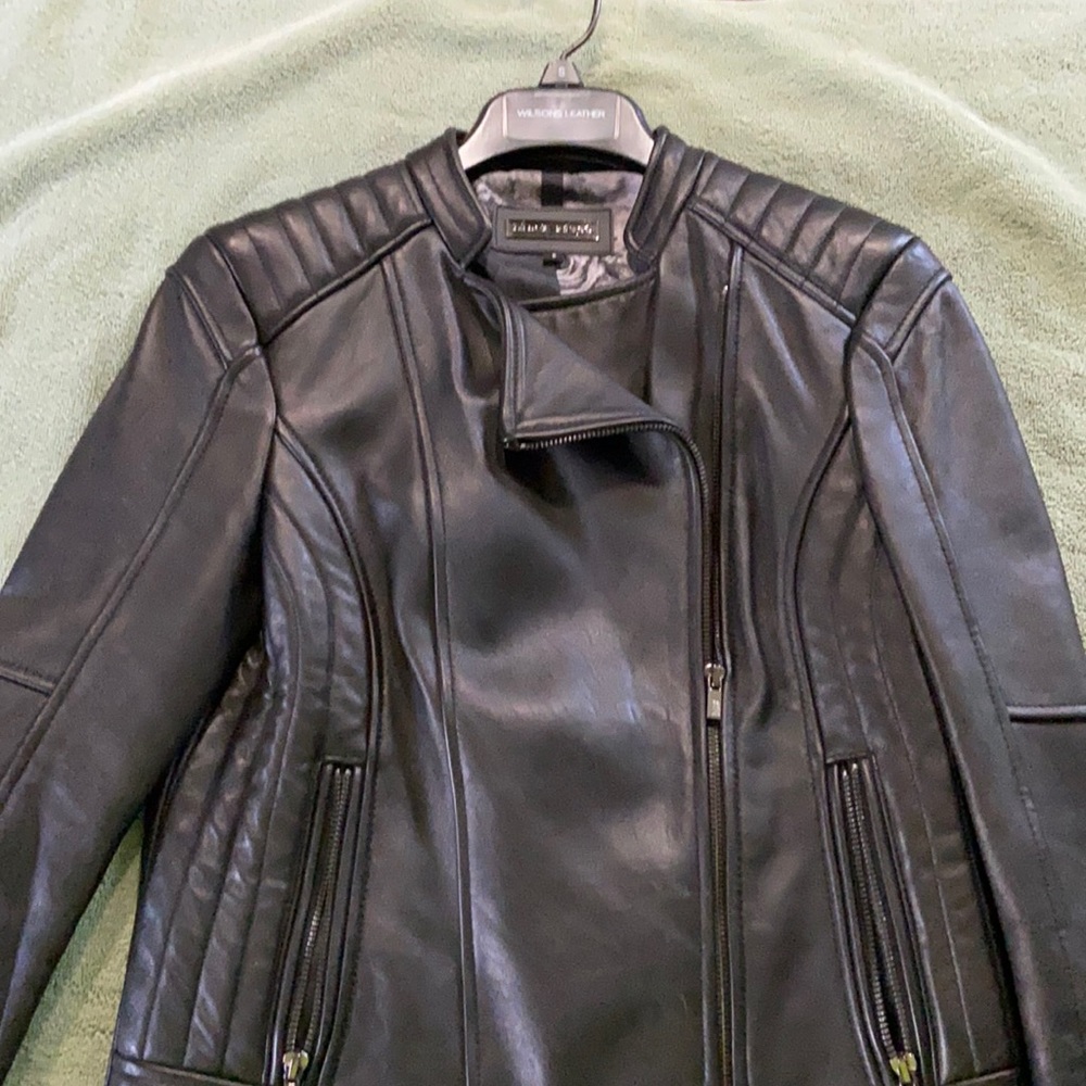 Moto leather jacket